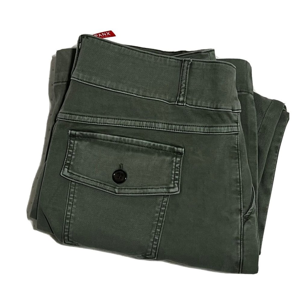 Spanx Soft Sage Stretch Twill Cropped Wide Leg Pants Size 1X / 1TG